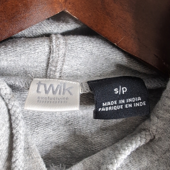 TWIK Sleeveless Sweatshirt Dress with Hood, Size S - Picture 5 of 8